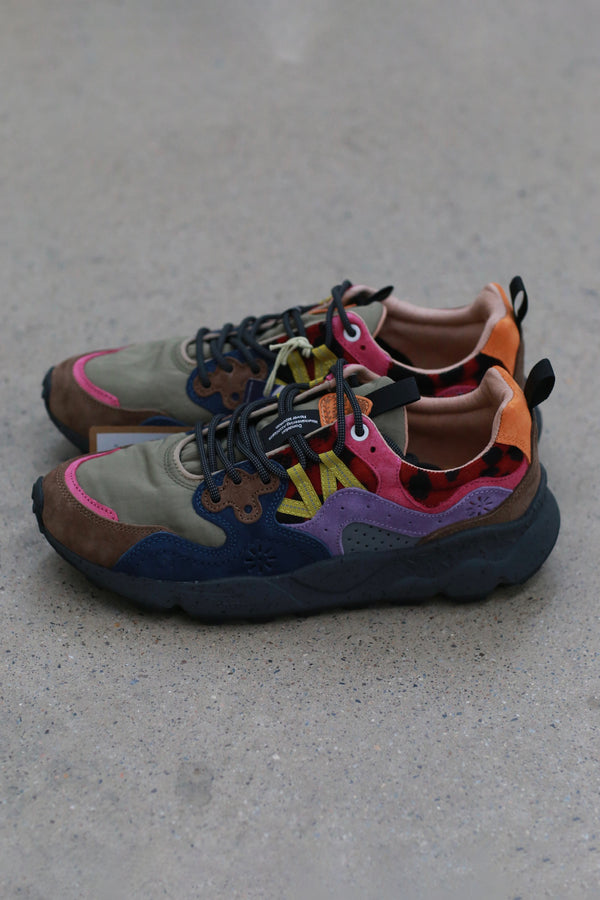Flower Mountain/YAMANO 3 Hiking Shoes Series FM-FM63693-ZBLZSJ Brown/Royal Blue/Amethyst (FM63568)